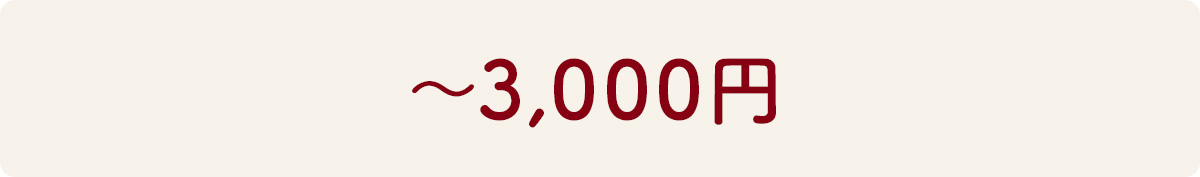 ～3,000円