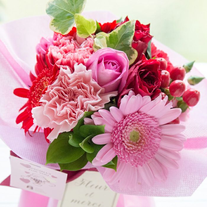 旬のスタンディングブーケ 誕生日 花束 プレゼント FKAA | Flower