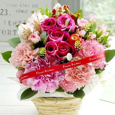 バラアレンジ 誕生日 アレンジメント プレゼント 母の日