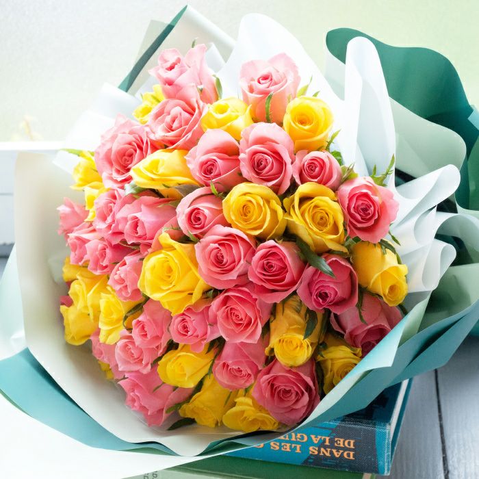50本バラの花束 誕生日 プレゼント FKAA | Flower Kitchen JIYUGAOKA