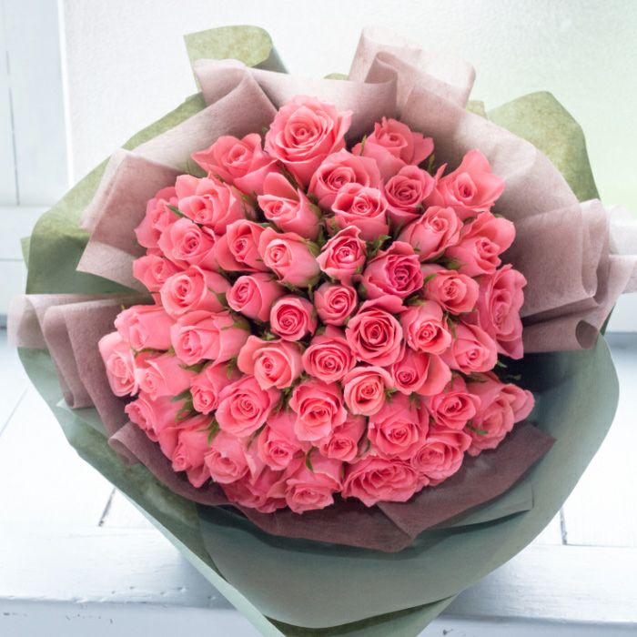 50本バラの花束 誕生日 プレゼント FKAA | Flower Kitchen JIYUGAOKA