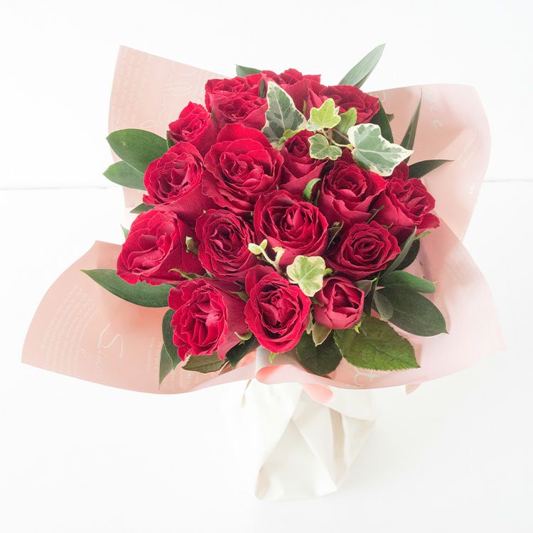 18本バラのスタンディングブーケ 誕生日 花束 プレゼント