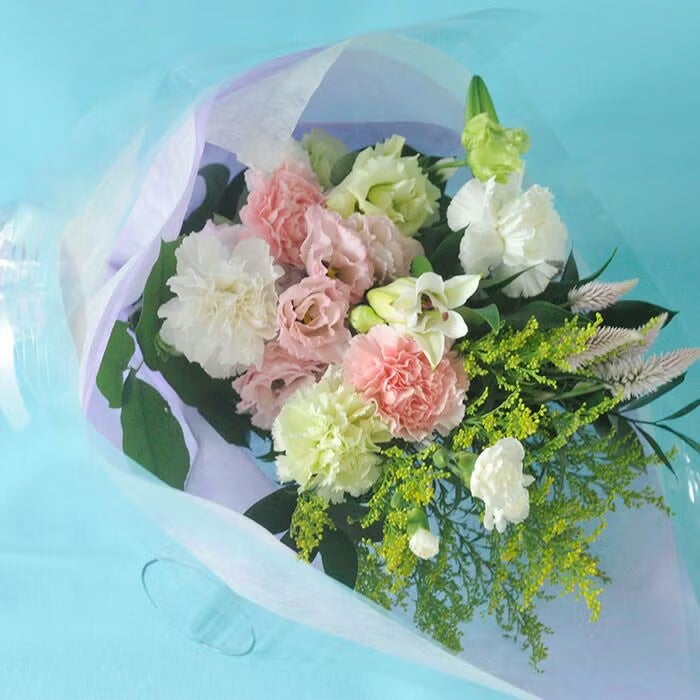 お供え花　☆KS☆様　確認ページ お悔やみ・お供えの花】お供えの花束(青・紫)Sサイズ | お花のギフト