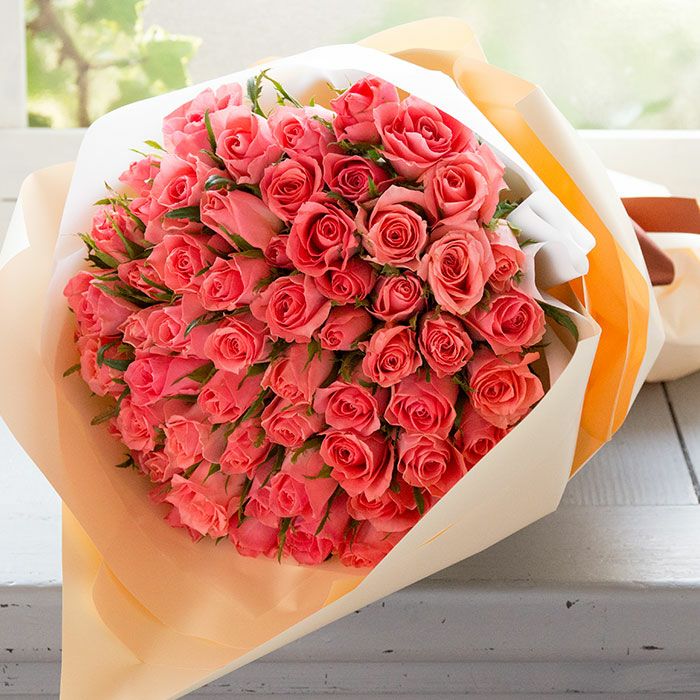 60本バラの花束 誕生日 プレゼント 還暦祝い FKAA | Flower Kitchen