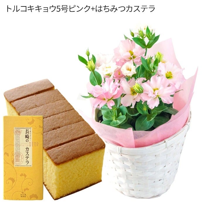 トルコキキョウ　ピンク+カステラ