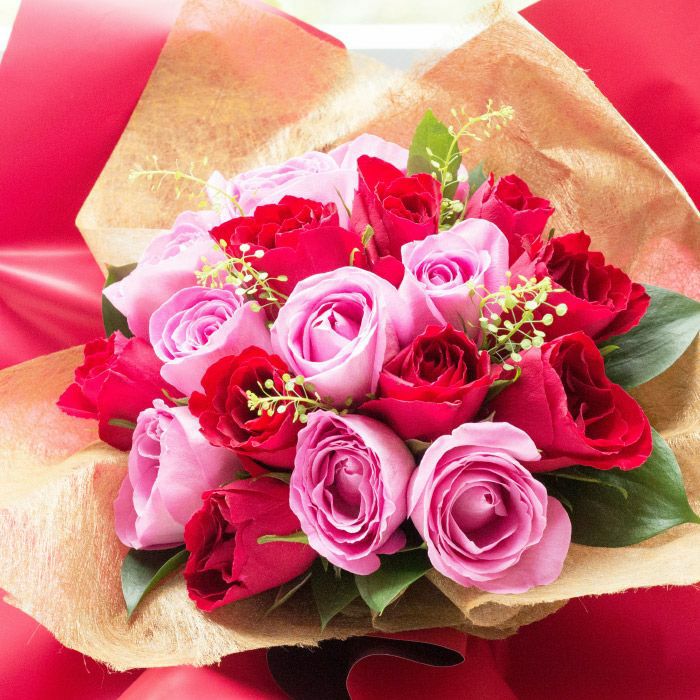 18本バラ束クリスマス スタンディングブーケ クリスマス フラワー