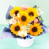  選べるピック付き ひまわりアレンジ 誕生日 アレンジメント プレゼント
