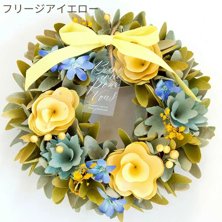 春リース Mサイズ 2026 花 玄関 FKRSL | Flower Kitchen JIYUGAOKA