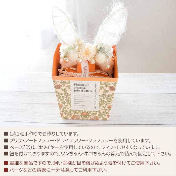ペット用お花のカチューシャ「シュシュ」 FKTPH | Flower Kitchen