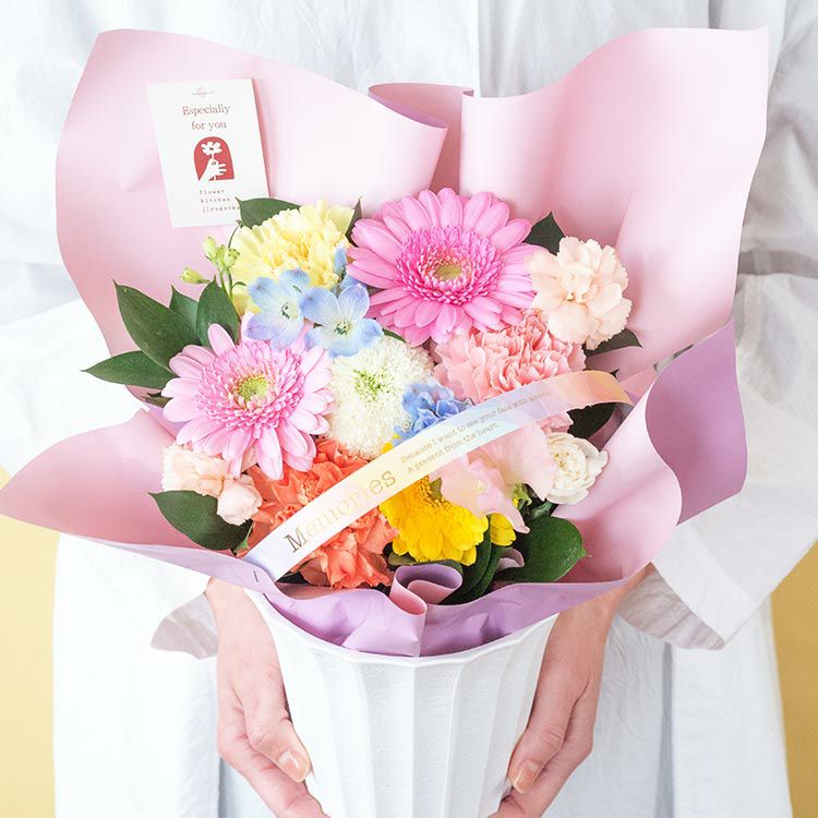 ペットのお供えアレンジ 「月虹-げっこう-」 お悔やみ アレンジメント