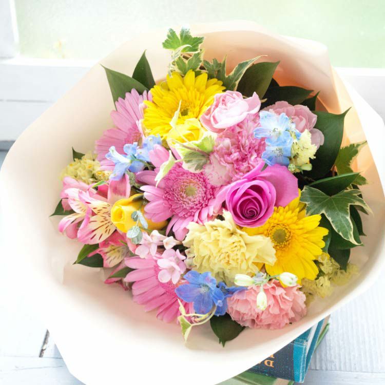 ガーベラミックス花束 誕生日 プレゼント FKAA | Flower Kitchen JIYUGAOKA