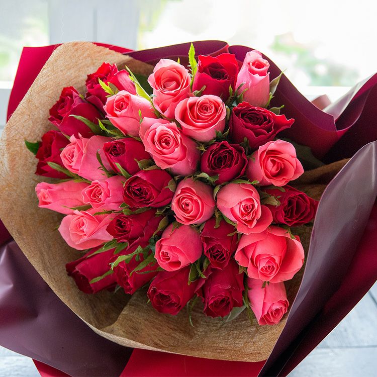 30本バラの花束 クリスマスラッピング 誕生日 プレゼント